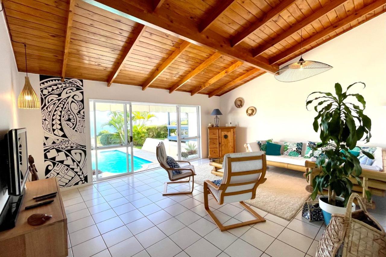 Villa Tiare Amazing View - Private Pool - 4 Bedrooms- Up To 7 Pers 푸나우이아 외부 사진